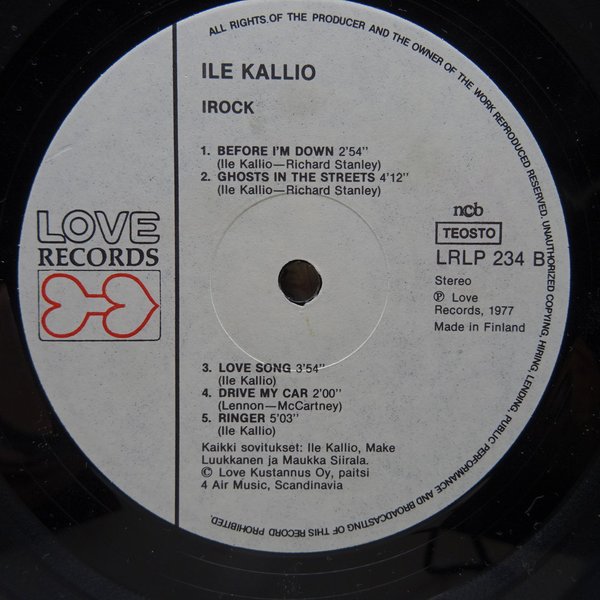 Ile Kallio – Irock  LP