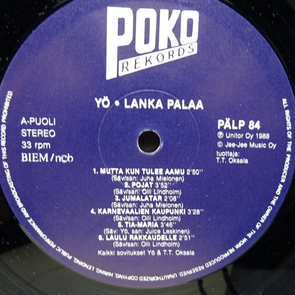 Yö – Lanka Palaa  LP