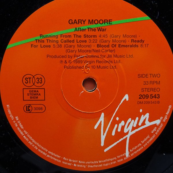 Gary Moore – After The War  LP