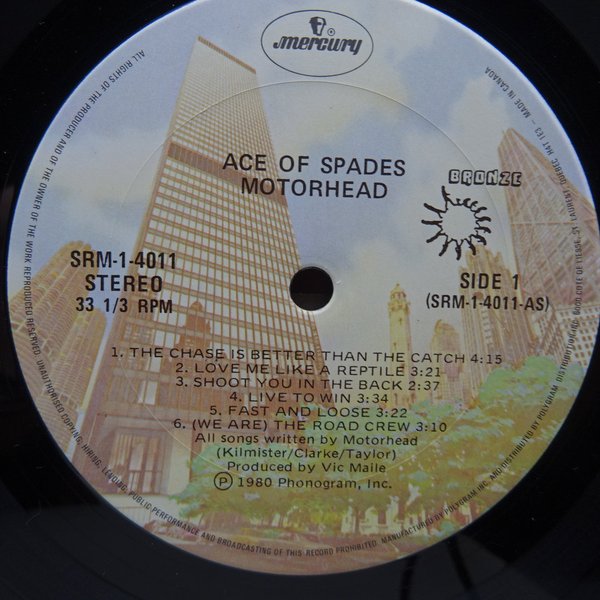 Motörhead – Ace Of Spades  LP