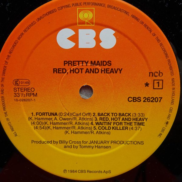 Pretty Maids – Red, Hot And Heavy  LP