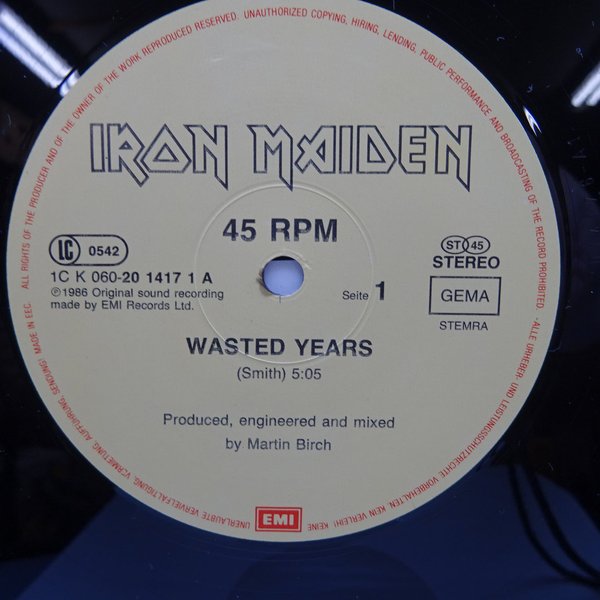 Iron Maiden – Wasted Years  LP