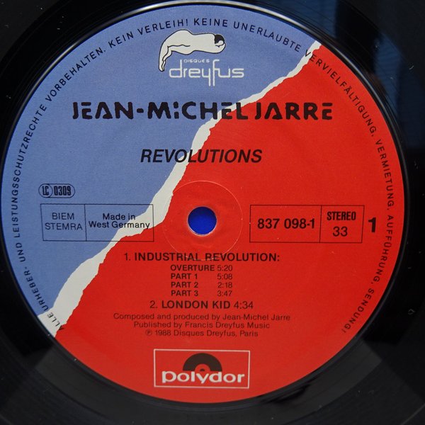 Jean-Michel Jarre – Revolutions  LP