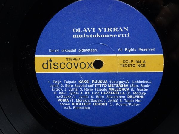 Various ‎– Olavi Virran Muistokonsertti
