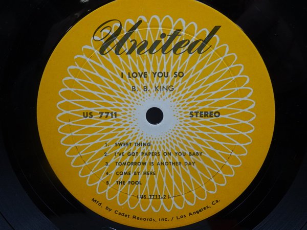 King, B.B. : I Love You So  LP