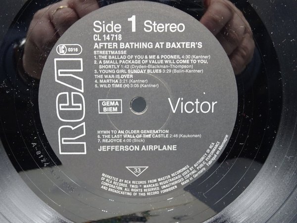 Jefferson Airplane – After Bathing At Baxter's LP