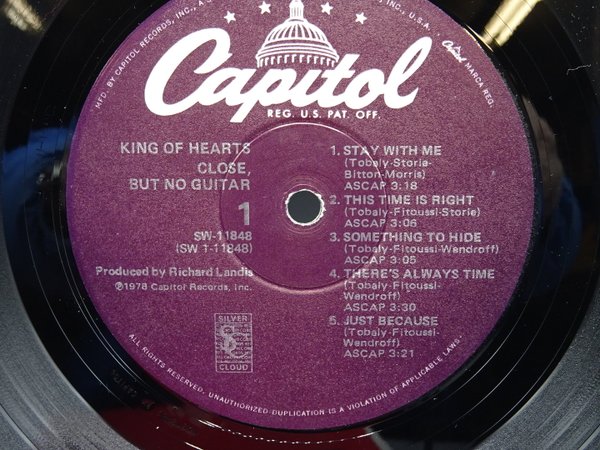 King Of Hearts – Close, But No Guitar LP