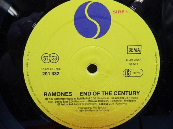 Ramones – End Of The Century LP