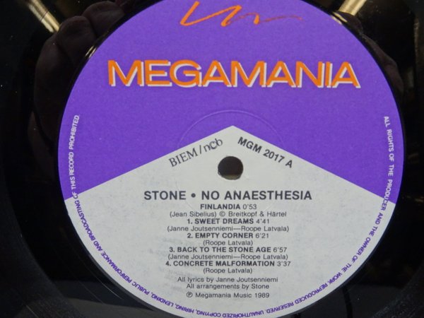 Stone  – No Anaesthesia! LP