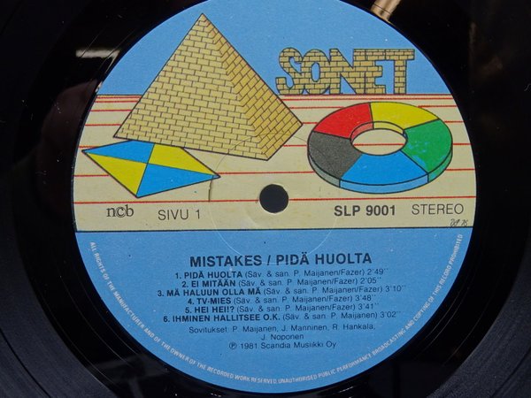 Mistakes – Pidä Huolta LP
