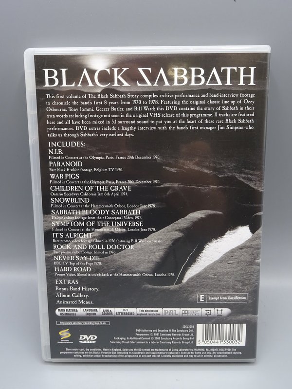 Black Sabbath : Story vol 1 DVD