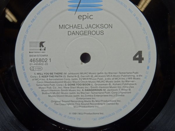 Michael Jackson – Dangerous 2xLP