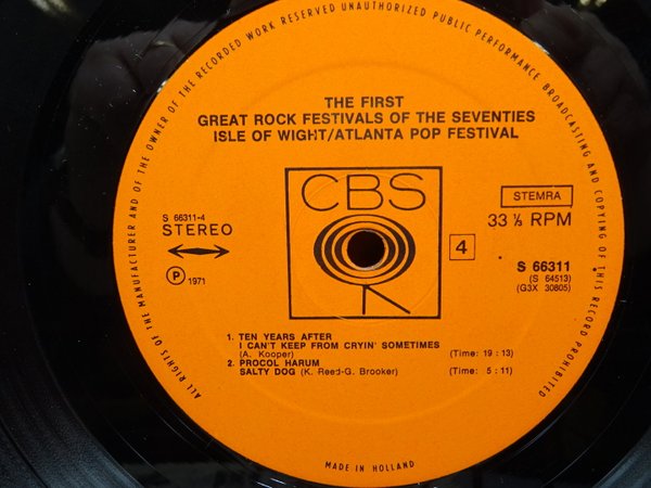 Various – The First Great Rock Festivals Of The Seventies  3xLP