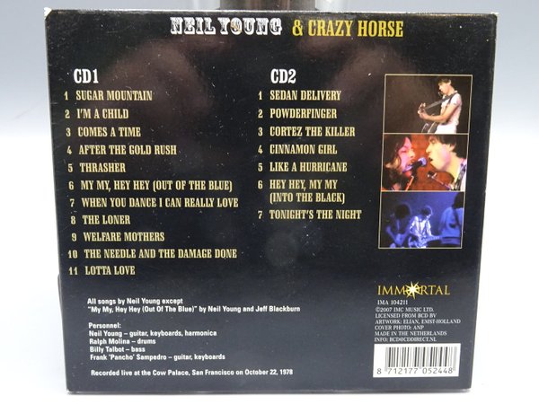 Neil Young & Crazy Horse ‎– Live In San Francisco 2xCD