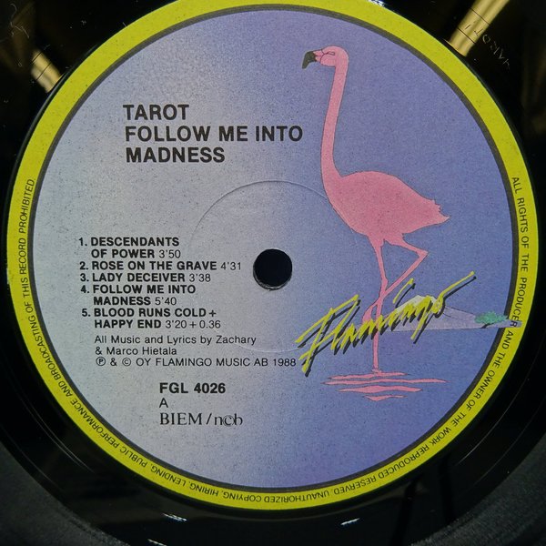 Tarot  – Follow Me Into Madness LP