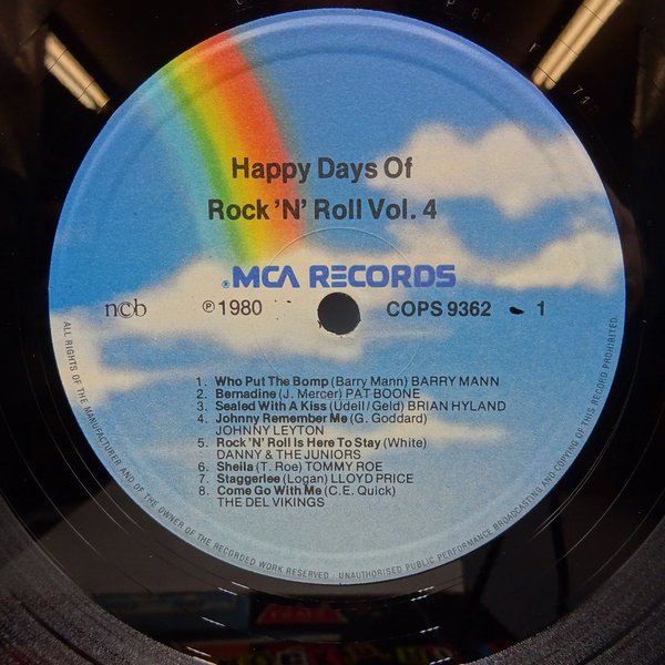 Various – Happy Days Of Rock 'N' Roll Vol 4