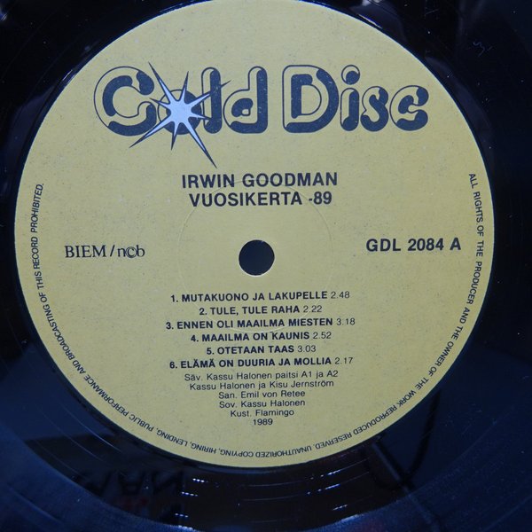 Irwin Goodman ‎– Vuosikerta -89 LP