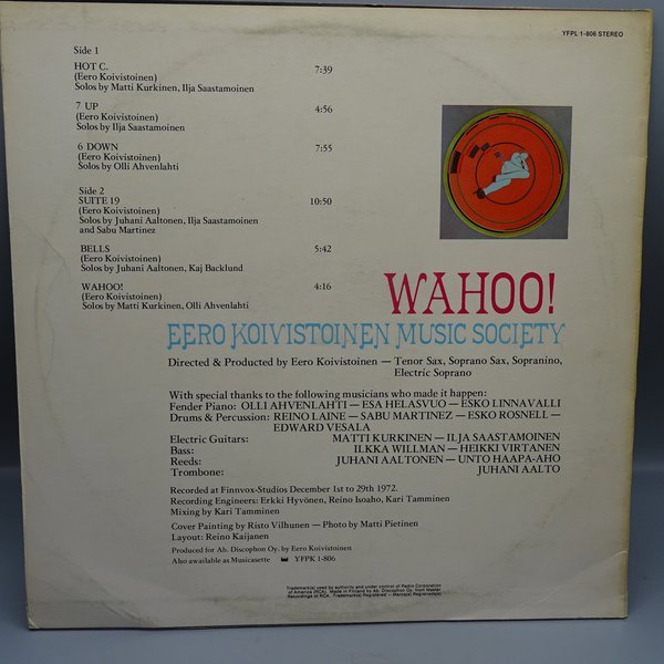 Eero Koivistoinen Music Society ‎– Wahoo! LP