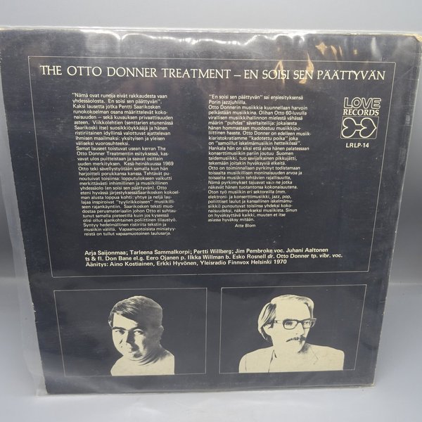 The Otto Donner Treatment – En Soisi Sen Päättyvän LP