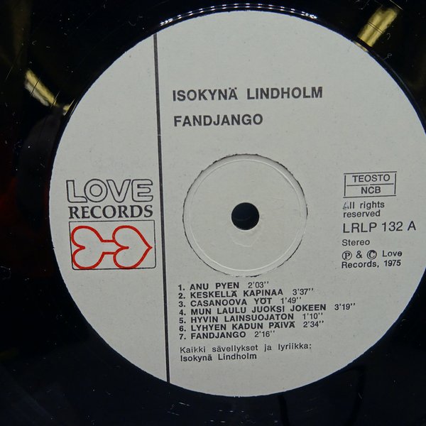 Isokynä Lindholm ‎– Fandjango LP