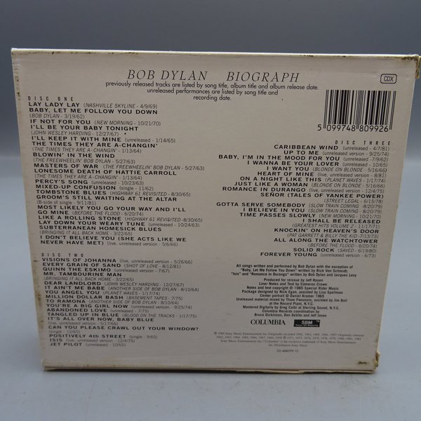 Bob Dylan – Biograph 3xCD