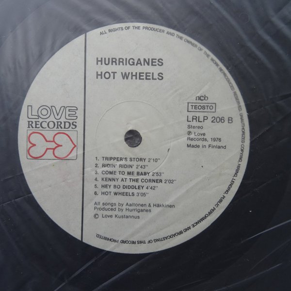 Hurriganes – Hot Wheels LP