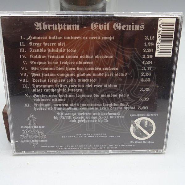 Abruptum – Evil Genius CD
