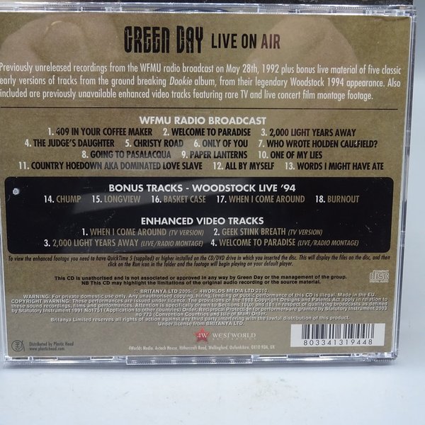 Green Day: LIVE ON AIR - CD
