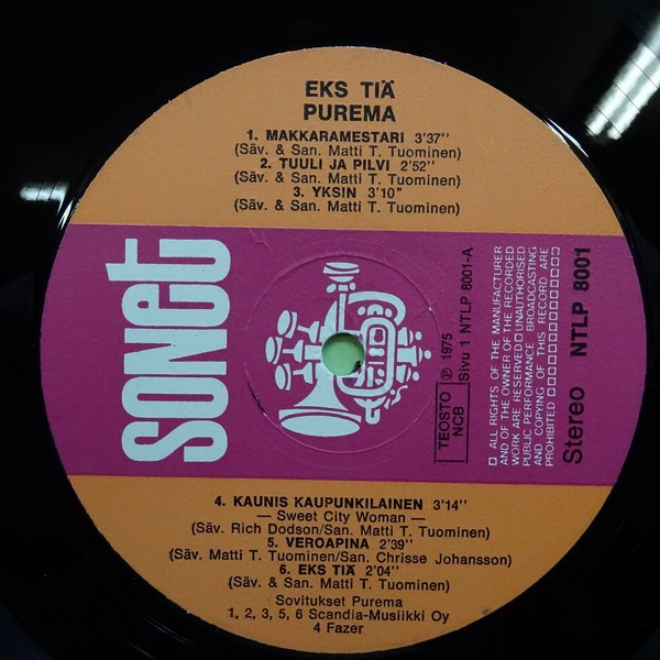 Purema – Eks Tiä  LP