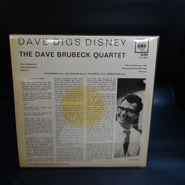 The Dave Brubeck Quartet – Dave Digs Disney  LP