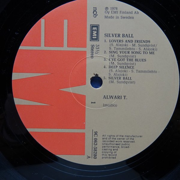 Alwari T. – Silver Ball  LP