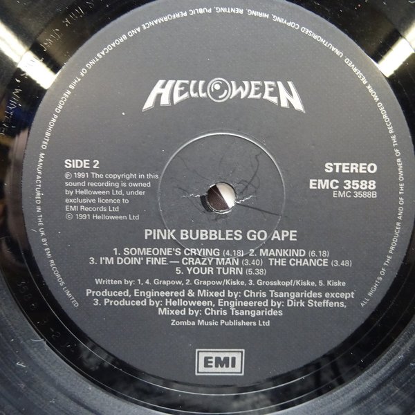 Helloween – Pink Bubbles Go Ape  LP