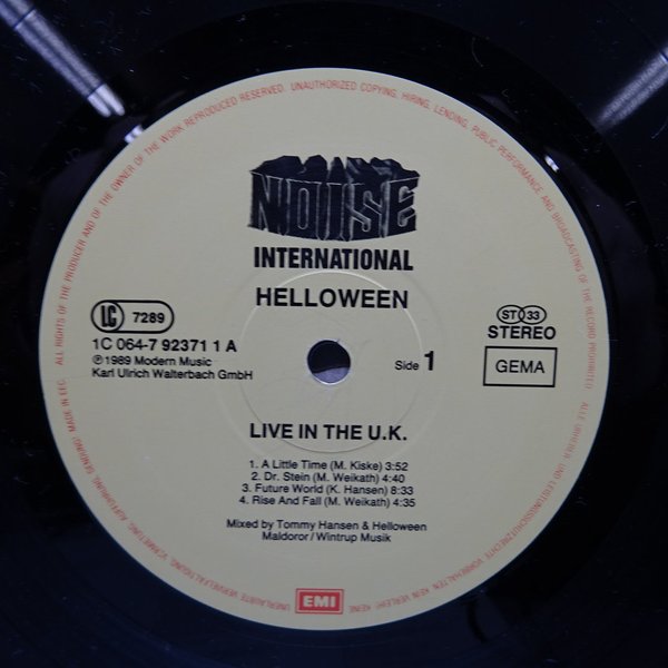 Helloween – Live In The U.K.  LP